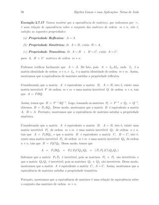 = 1, · · · , r . 
Demonstra¸c˜ao – Veja Teorema 1.3.3, p´agina 26, da referˆencia [11].  
 