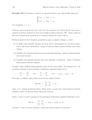 s˜ao dadas por: 
At 
11 = 
 
1 0 
2 2 
# 
, At 
12 = 
 
0 1 
3 2 
# 
, At 
13 = 
h 
1 −3 
i 
At 
21 = 
 
3 
1 
# 
, At 
22 = 
 
2 
4 
# 
, At 
23 = 
h 
−8 
i 
Assim, obtemos 
At = 
 
 
1 0 3 
2 2 1 
0 1 2 
3 2 4 
1 −3 −8 
 
 
 