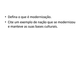 Outro aspecto cultural importante da civilização ocidental, e do próprio capitalismo, é o individualismo, valorização do indivíduo se exaltando a pessoa que vence na vida pelos seus próprios esforços.Civilização Ocidental-Cultura DominanteOutra característica cultural da civilização ocidental é o consumismo que esta baseada na busca constante por inovação e acumulação de bens.