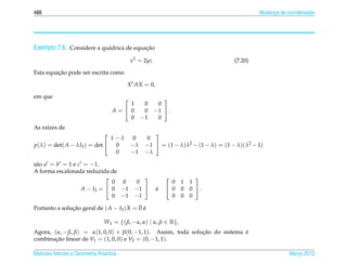 Matrizes e sistemas lineares