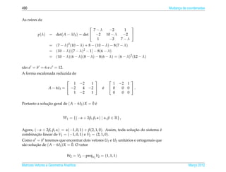 Matrizes e sistemas lineares