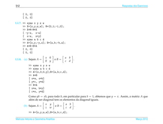 Matrizes e sistemas lineares