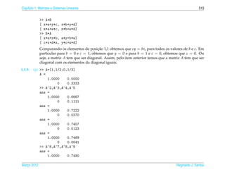 Matrizes e sistemas lineares