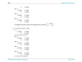 Matrizes e sistemas lineares
