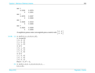 Matrizes e sistemas lineares