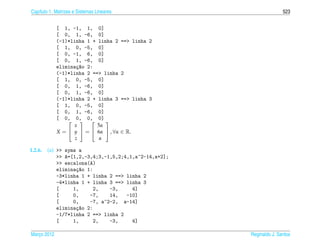 Matrizes e sistemas lineares