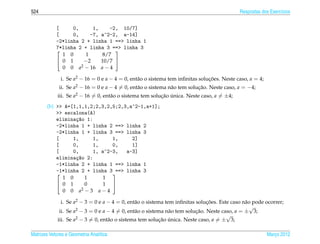 Matrizes e sistemas lineares