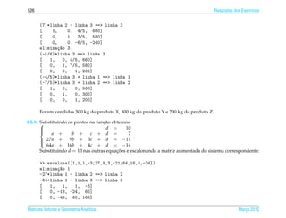 Matrizes e sistemas lineares