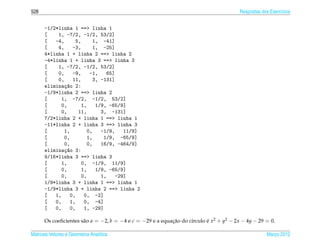 Matrizes e sistemas lineares