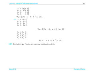 Matrizes e sistemas lineares