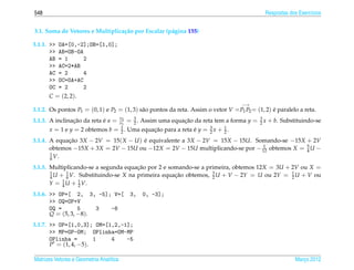 Matrizes e sistemas lineares