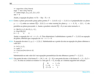 Matrizes e sistemas lineares