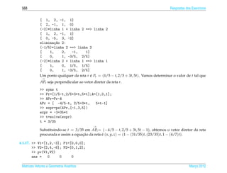 Matrizes e sistemas lineares