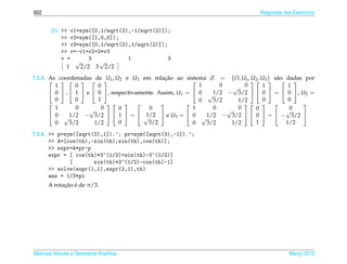 Matrizes e sistemas lineares