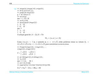 Matrizes e sistemas lineares