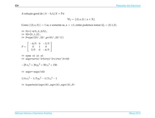 Matrizes e sistemas lineares