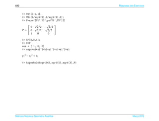 Matrizes e sistemas lineares