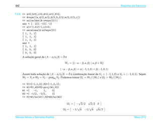 Matrizes e sistemas lineares