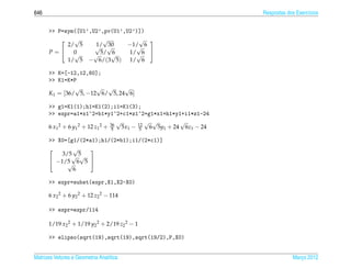 Matrizes e sistemas lineares