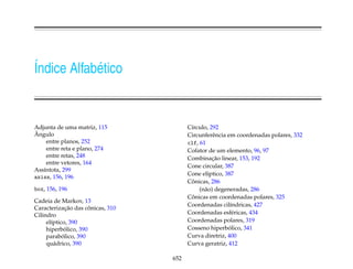 Matrizes e sistemas lineares