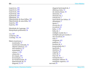 Matrizes e sistemas lineares