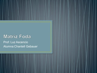Prof: Luz Ascencio 
Alumna:Chantell Gebauer 
 