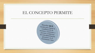 EL CONCEPTO PERMITE
 