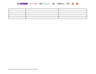 Adaptación del Programa Temáticas del Ministerio de Educación Nacional 
