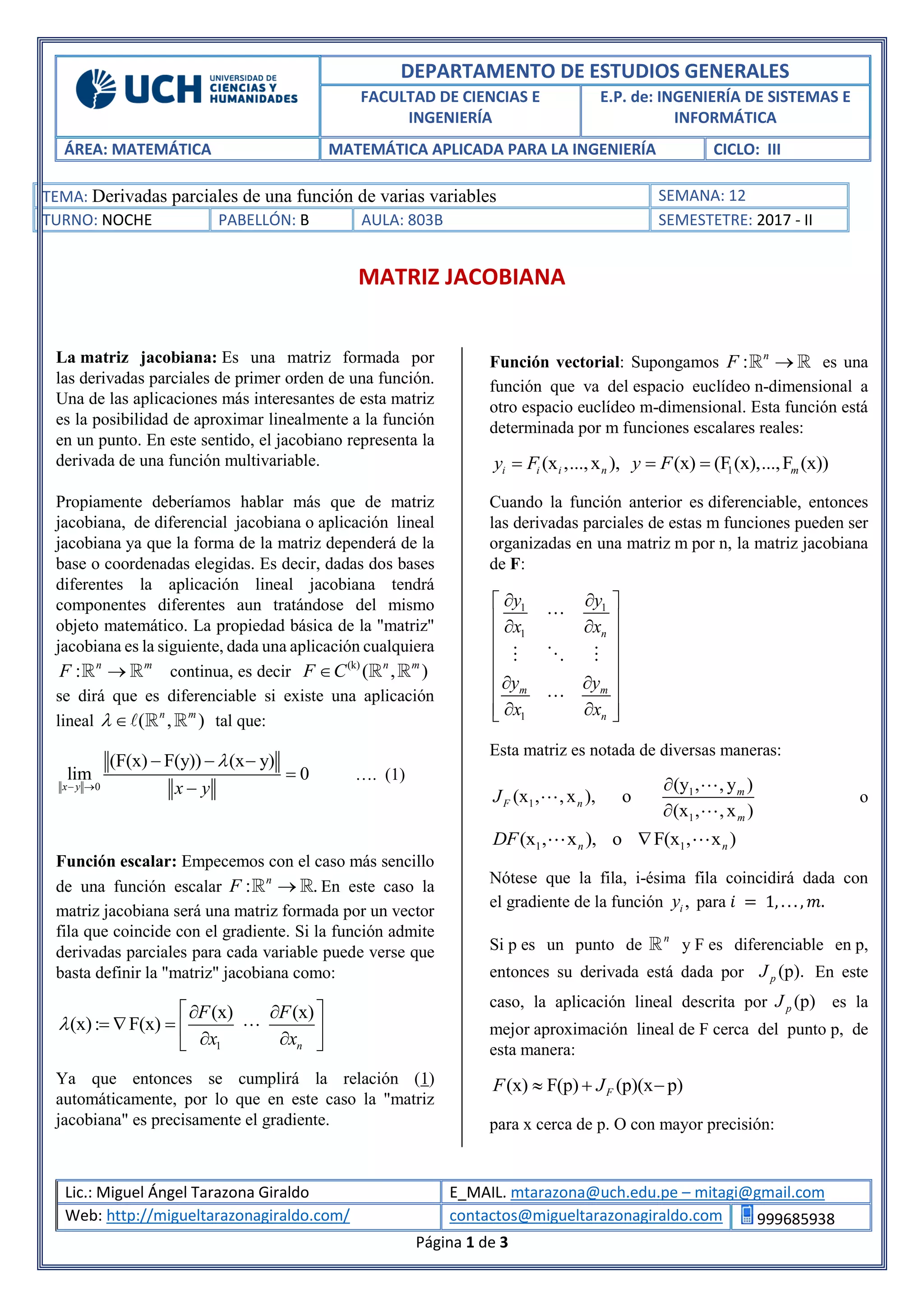 Matriz Jacobiana PDF matriz-jacobiana-pdf