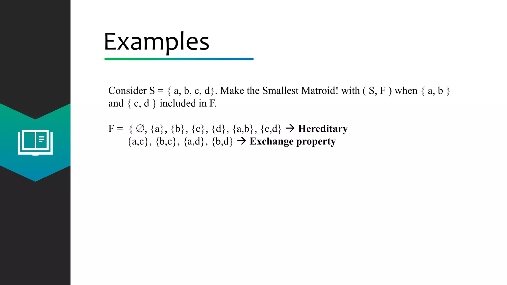Algorithm_Matroids and greedy methods | PPTX