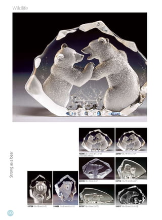 Wildlife
Strong as a bear




                                                                                  13306 220 x 320 mm (8 ½ x 12 ½”)   33757 130 x 190 mm (5 x 7 ½”)
                                                                                  Limited Edition 299st/pcs




                                                                                  33550 100 x 150 mm (4 x 6”)        33714 110 x 170 mm (4½ x 6 ½”)




                   33759 130 x 100 mm (5 x 4”)   33830 115 x 90 mm (4 ½ x 3 ½”)   33707 130 x 250 mm (5 x 10”)       33517 140 x 220 mm (5 ½ x 8 ½”)


10
 