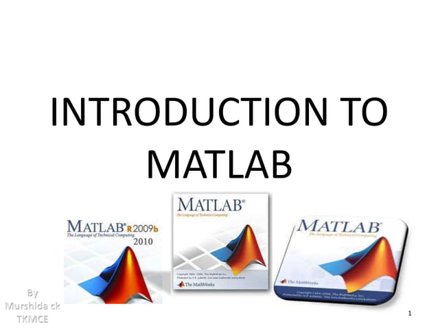 An Introduction to MATLAB for beginners | PPTX | Programming Languages ...