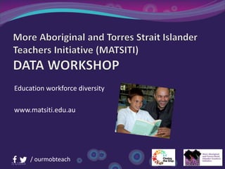 7/1/2015
/ ourmobteach
Education workforce diversity
www.matsiti.edu.au
 