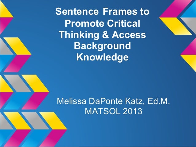 matsol presentation sentence frames