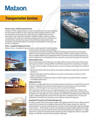 Matson Blocker Matson Brochure.Pdf