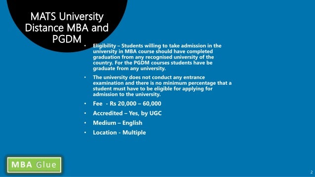 Mats University Distance Education