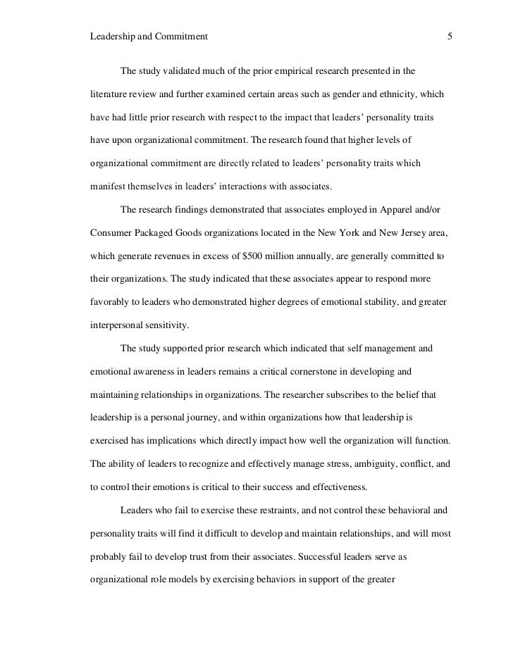 Phd thesis on organizational commitment