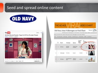 Seed	
  and	
  spread	
  online	
  content	
  
 