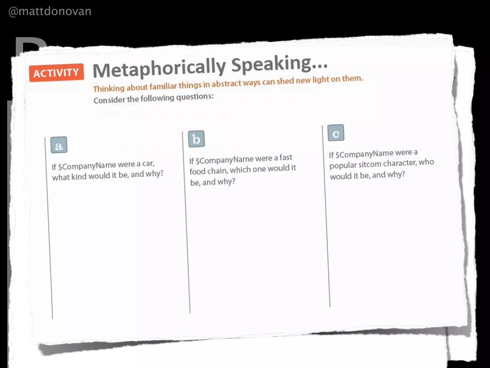 @mattdonovan




Purpose
 