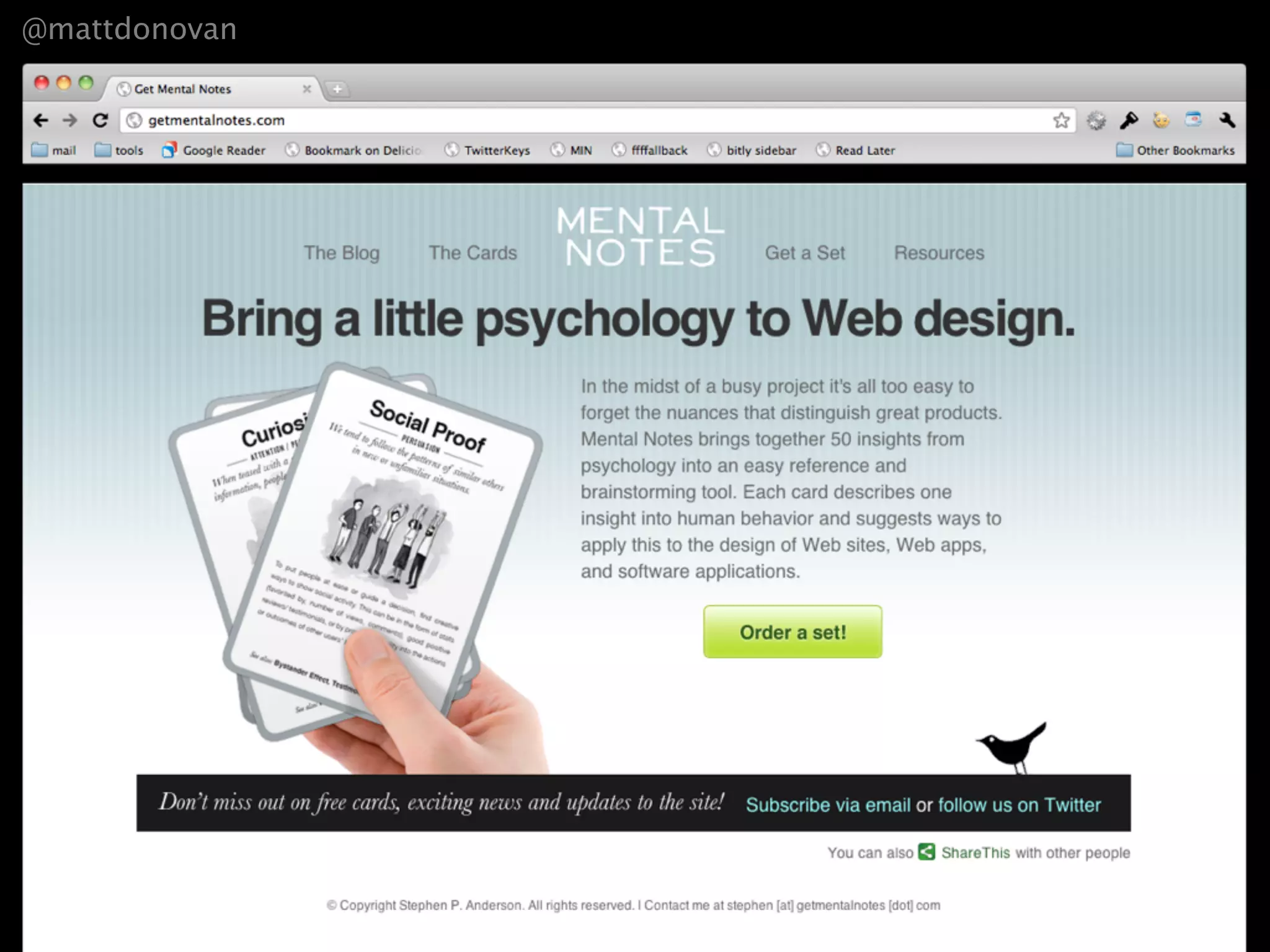 @mattdonovan




Presentation
 