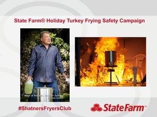State Farm® Holiday Turkey Frying Safety Campaign




 #ShatnersFryersClub
 
