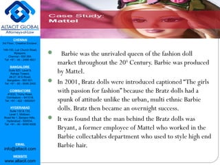 Mattel inc. v. mga entertainment inc. PPT