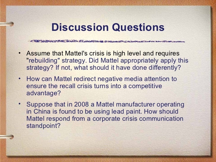 Mattel case study analysis image