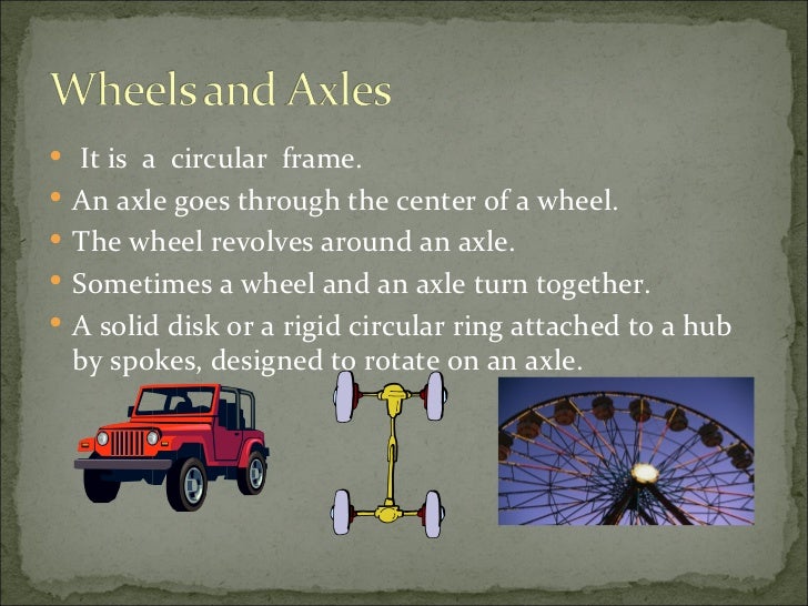 Matteo presentation of wheels and axle