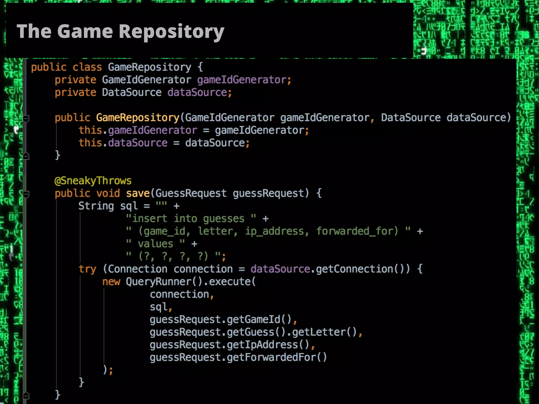 The Game Repository
 