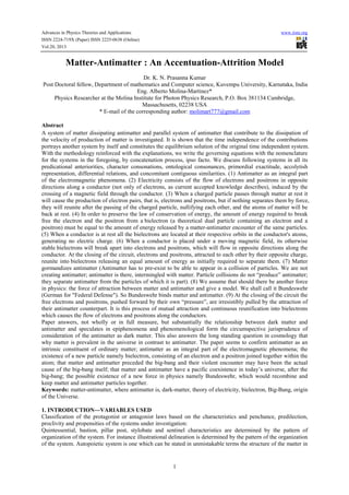 Matter antimatter - an accentuation-attrition model | PDF
