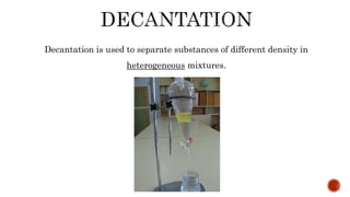 Decantate Science Matter and energy | PPTX