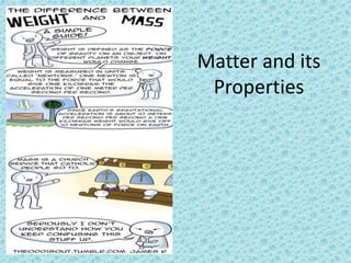 Matter and its 
Properties 
 