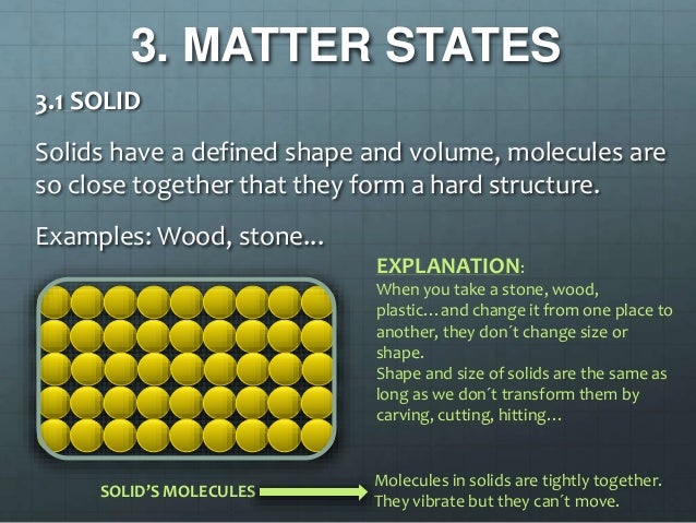 Matter and materials
