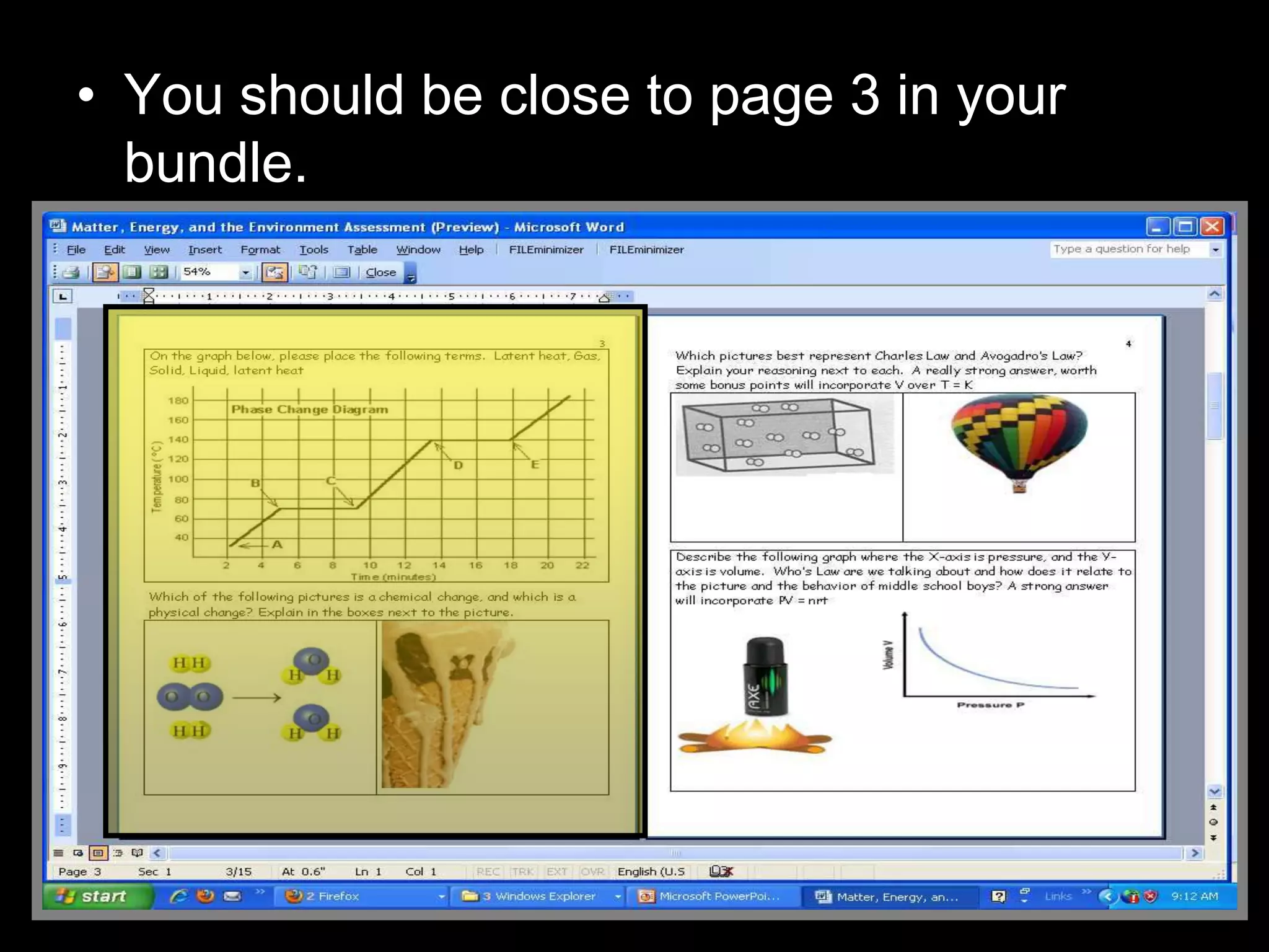 • You should be close to page 3 in your
bundle.
 